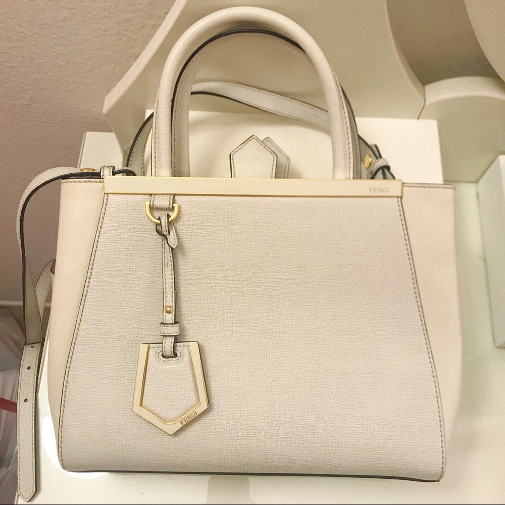 Fendi 2Jours Petite Tote White